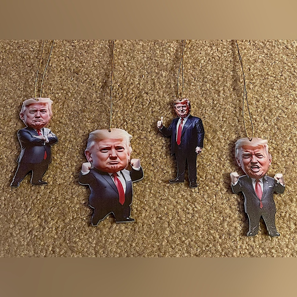 Set of Donald Trump Ornaments (4)